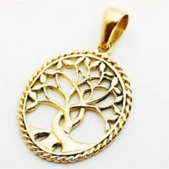 Pendentif Arbre De Vie En Or 18 Pendentif Arbre De Vie En Or -Vivalatina Boutiqe Pendentif arbre de vie or 7