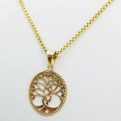 Pendentif Arbre De Vie En Or 13 Pendentif Arbre De Vie En Or -Vivalatina Boutiqe Pendentif arbre de vie or 9