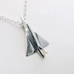 Pendentif Avion En Or -Vivalatina Boutiqe Pendentif avion jet mirage 2000 3