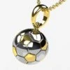 Collier Et Pendentif Ballon De Foot En Or -Vivalatina Boutiqe Pendentif ballon foot 4