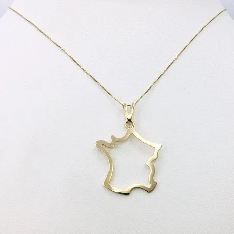 Collier & Pendentif Carte De France 8 Collier & Pendentif Carte De France – Image 6