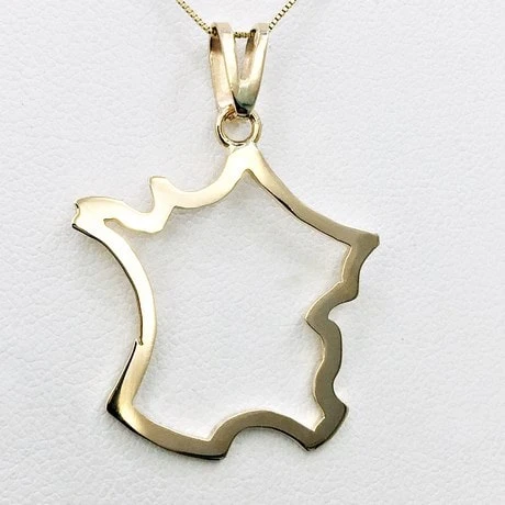 Collier & Pendentif Carte De France 9 Collier & Pendentif Carte De France – Image 7