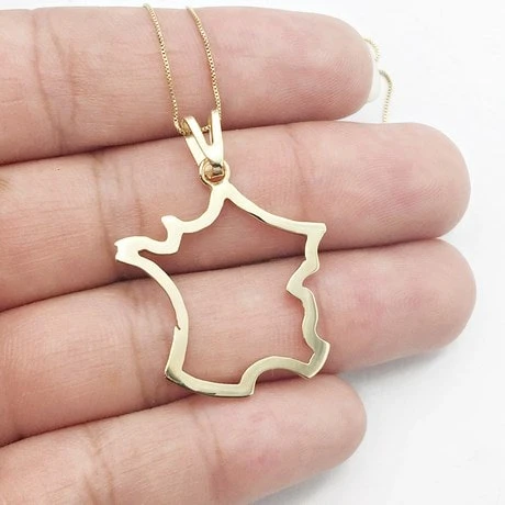 Collier & Pendentif Carte De France 10 Collier & Pendentif Carte De France – Image 8