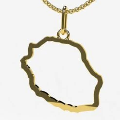 Pendentif Carte Île De La Réunion
