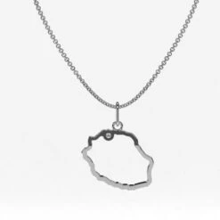 Pendentif Carte Île De La Réunion -Vivalatina Boutiqe Pendentif carte reunion or 5