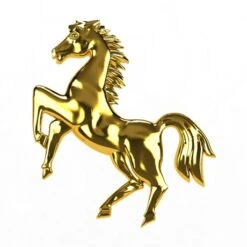 Pendentif Cheval En Or