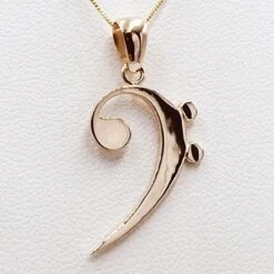 Pendentif Clé De Fa En Or -Vivalatina Boutiqe Pendentif cle fa en or 1