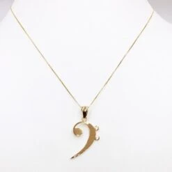 Pendentif Clé De Fa En Or -Vivalatina Boutiqe Pendentif cle fa en or 6