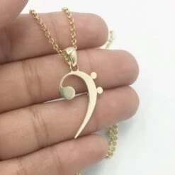 Pendentif Clé De Fa En Or -Vivalatina Boutiqe Pendentif cle fa or 6