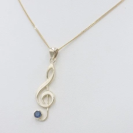 Pendentif Clé De Sol En Or 16 Pendentif Clé De Sol En Or – Image 14