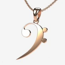 Pendentif Clé De Fa En Or -Vivalatina Boutiqe Pendentif clef fa or 16