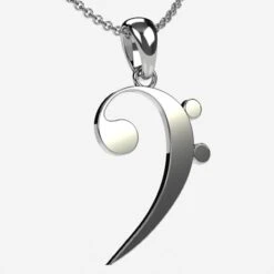 Pendentif Clé De Fa En Or -Vivalatina Boutiqe Pendentif clef fa or 2