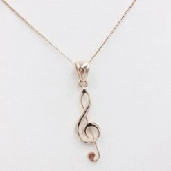 Pendentif Clé De Sol En Or 33 Pendentif Clé De Sol En Or -Vivalatina Boutiqe Pendentif clef sol or rose 4