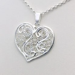 Pendentif Coeur Filigrane 8 Pendentif Coeur Filigrane -Vivalatina Boutiqe Pendentif coeur filigrane 6