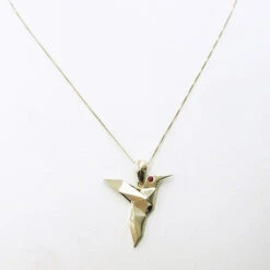 Collier & Pendentif Colibri En Or -Vivalatina Boutiqe Pendentif colibri or jaune 9
