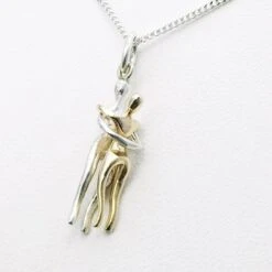 Pendentif Couple Amoureux -Vivalatina Boutiqe Pendentif couple amoureux or argent 6