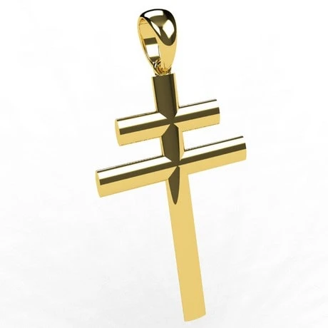 Pendentif Croix De Lorraine En Or 3 Pendentif Croix De Lorraine En Or