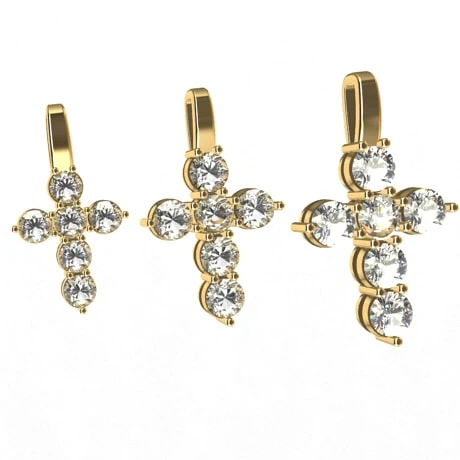 Pendentif Croix Diamant 3 Pendentif Croix Diamant