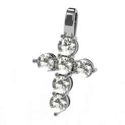 Pendentif Croix Diamant 11 Pendentif Croix Diamant -Vivalatina Boutiqe Pendentif croix or diamant 3
