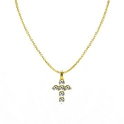 Pendentif Croix Diamant 13 Pendentif Croix Diamant -Vivalatina Boutiqe Pendentif croix or diamant 5