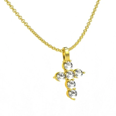 Pendentif Croix Diamant 8 Pendentif Croix Diamant – Image 6