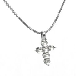 Pendentif Croix Diamant 15 Pendentif Croix Diamant -Vivalatina Boutiqe Pendentif croix or diamant 7