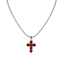 Pendentif Croix Et Pierres Précieuses -Vivalatina Boutiqe Pendentif croix pierres precieuses 10