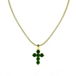 Pendentif Croix Et Pierres Précieuses -Vivalatina Boutiqe Pendentif croix pierres precieuses 12