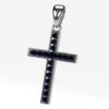 Pendentif Croix Pierres De Saphir En Or 1 Pendentif Croix Pierres De Saphir En Or -Vivalatina Boutiqe Pendentif croix saphir 1