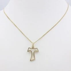 Croix De Tau 13 Croix De Tau -Vivalatina Boutiqe Pendentif croix tau or 1