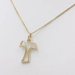 Croix De Tau 14 Croix De Tau -Vivalatina Boutiqe Pendentif croix tau or 2