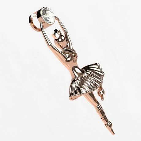 Pendentif Danseuse En Or 12 Pendentif Danseuse En Or – Image 10