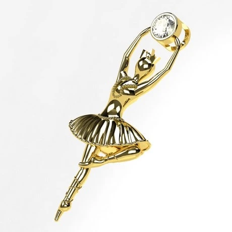 Pendentif Danseuse En Or 8 Pendentif Danseuse En Or – Image 6