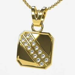 Pendentif Diamant Pour Homme -Vivalatina Boutiqe Pendentif diamant homme 13