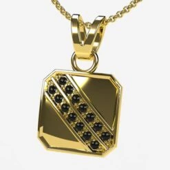 Pendentif Diamant Pour Homme -Vivalatina Boutiqe Pendentif diamant homme 23