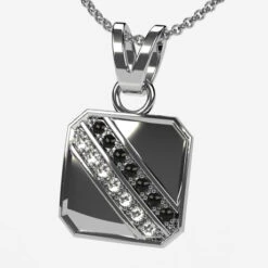 Pendentif Diamant Pour Homme -Vivalatina Boutiqe Pendentif diamant homme 3