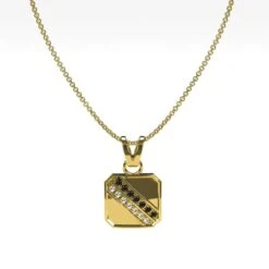 Pendentif Diamant Pour Homme -Vivalatina Boutiqe Pendentif diamant homme 5