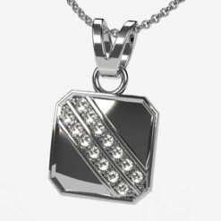 Pendentif Diamant Pour Homme -Vivalatina Boutiqe Pendentif diamant homme 9
