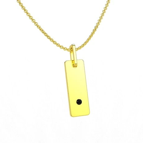 Pendentif Diamants Noir Pour Homme 7 Pendentif Diamants Noir Pour Homme – Image 5