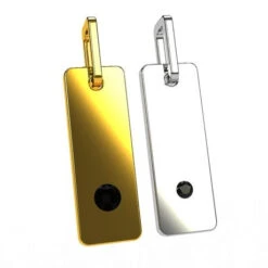 Pendentif Diamants Noir Pour Homme