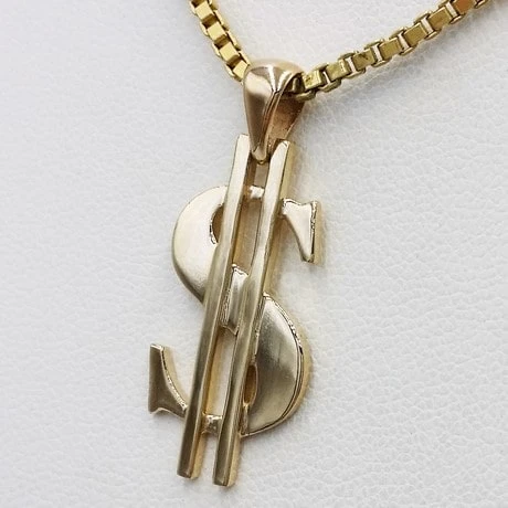 Pendentif Dollar En Or 4 Pendentif Dollar En Or – Image 2