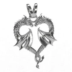 Pendentif Dragon En Or -Vivalatina Boutiqe Pendentif dragon argent 1