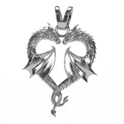 Pendentif Dragon En Or -Vivalatina Boutiqe Pendentif dragon argent 2