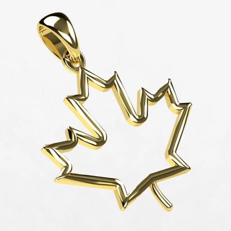 Pendentif Feuille D'Érable Du Canada 3 Pendentif Feuille D'Érable Du Canada