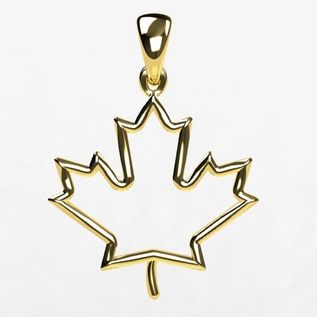 Pendentif Feuille D'Érable Du Canada 6 Pendentif Feuille D'Érable Du Canada – Image 4