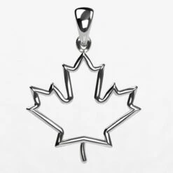 Pendentif Feuille D'Érable Du Canada 17 Pendentif Feuille D'Érable Du Canada -Vivalatina Boutiqe Pendentif feuille erable or 6