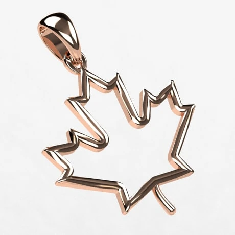 Pendentif Feuille D'Érable Du Canada 8 Pendentif Feuille D'Érable Du Canada – Image 6