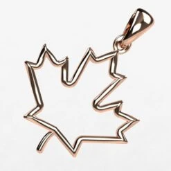 Pendentif Feuille D'Érable Du Canada 19 Pendentif Feuille D'Érable Du Canada -Vivalatina Boutiqe Pendentif feuille erable or 8