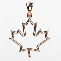 Pendentif Feuille D'Érable Du Canada 20 Pendentif Feuille D'Érable Du Canada -Vivalatina Boutiqe Pendentif feuille erable or 9