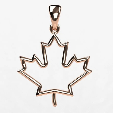 Pendentif Feuille D'Érable Du Canada 10 Pendentif Feuille D'Érable Du Canada – Image 8